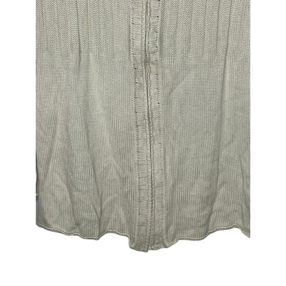 Iceberg Ivory Long Sleeve Zipper Up Silk Blend Sweater Top Made In Italy Size XS - Picture 4 of 11